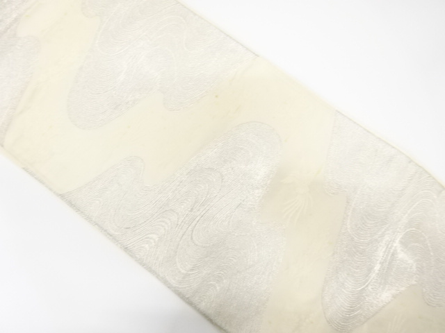 JAPANESE KIMONO / ANTIQUE FUKURO OBI / SILK / WOVEN PHOENIX & FLOWER